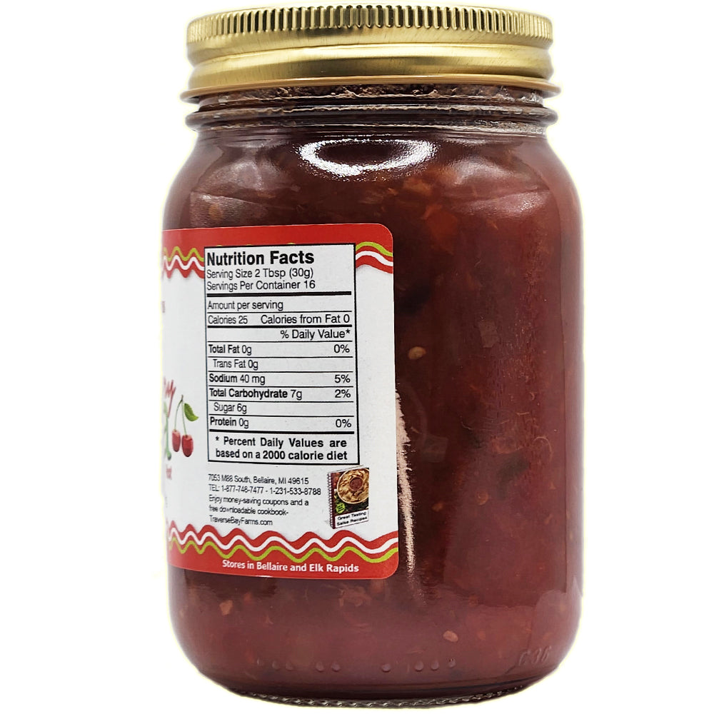 Cherry Salsa  - Zesty (spicy but not too hot!), 16 oz