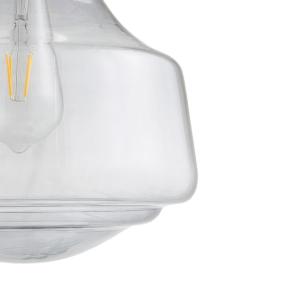 Smoke Grey Bell-Shaped Glass Pendant Light | Antique Brass Ceiling Mount, Modern Kitchen Hanging Fixture