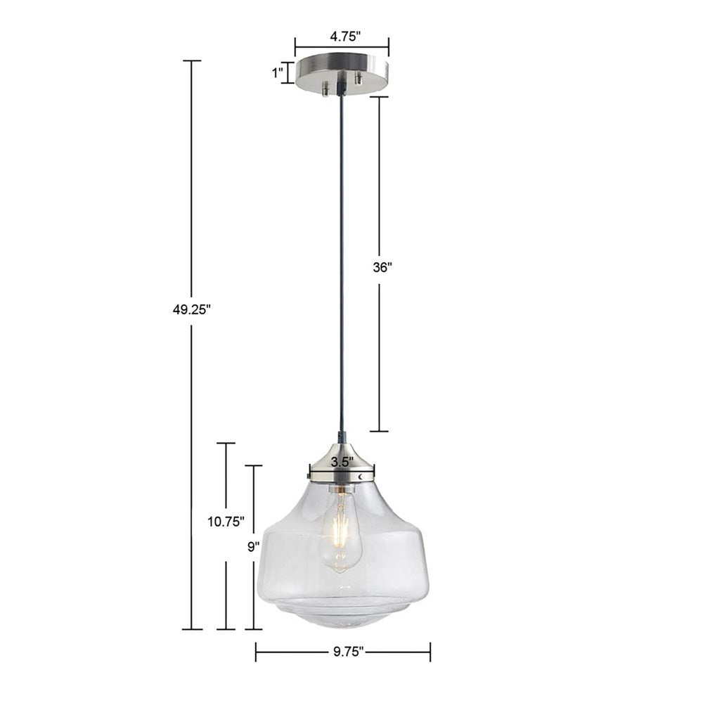 Smoke Grey Bell-Shaped Glass Pendant Light | Antique Brass Ceiling Mount, Modern Kitchen Hanging Fixture