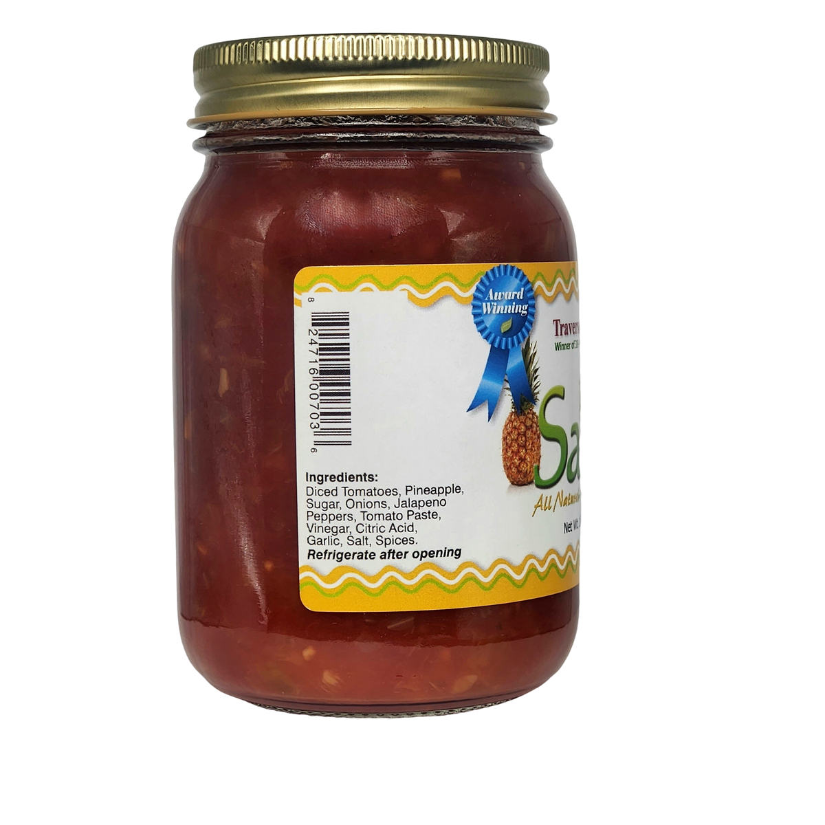 Pineapple Salsa - Medium, 16 oz