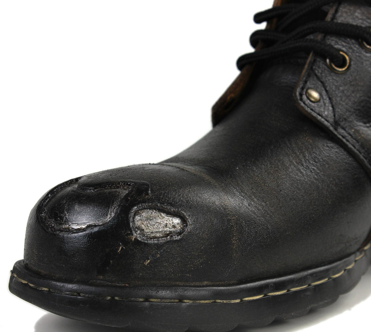 OSSTONE Moto Boots for Men Vintage Zipper-up Retro Leather Chukka Boots Distressed Rock n roll Bike Shoes Punk Boots OS-6015-3-E