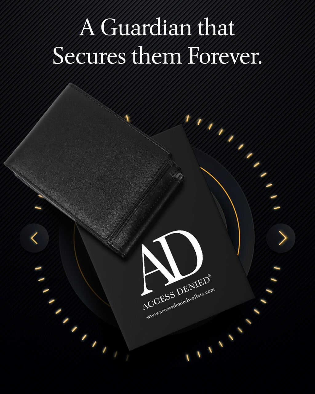 Leather Trifold Wallet – Removable Money Clip