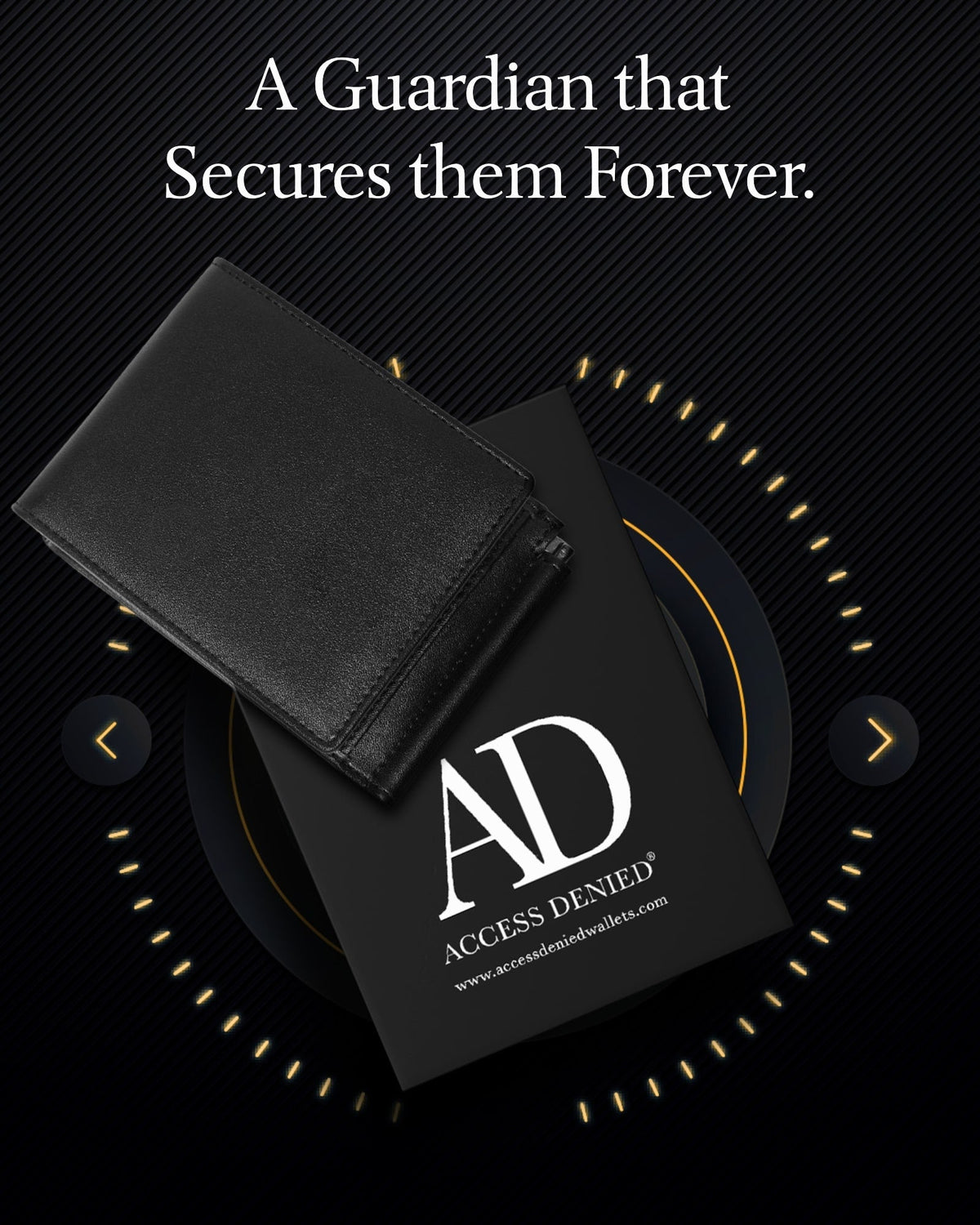 Leather Trifold Wallet – Removable Money Clip
