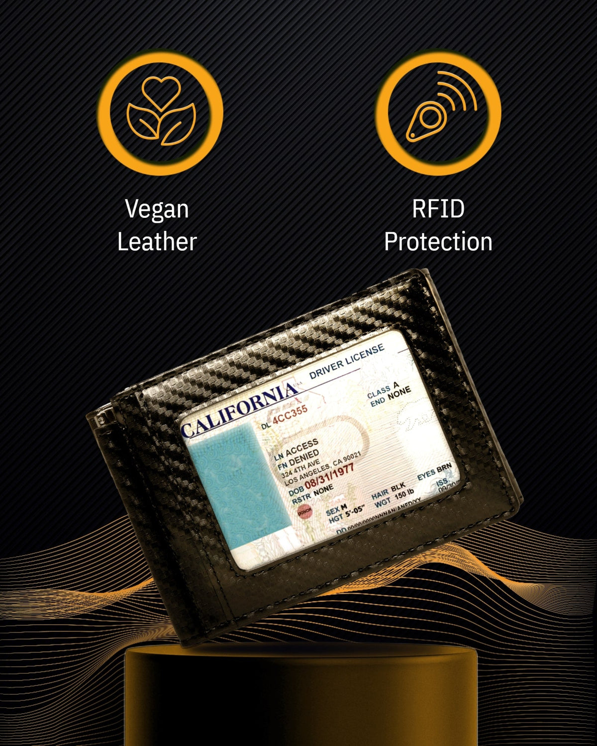 Leather Trifold Wallet – Removable Money Clip