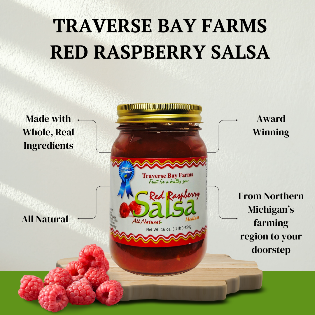 Red Raspberry Salsa - Medium, 16 oz