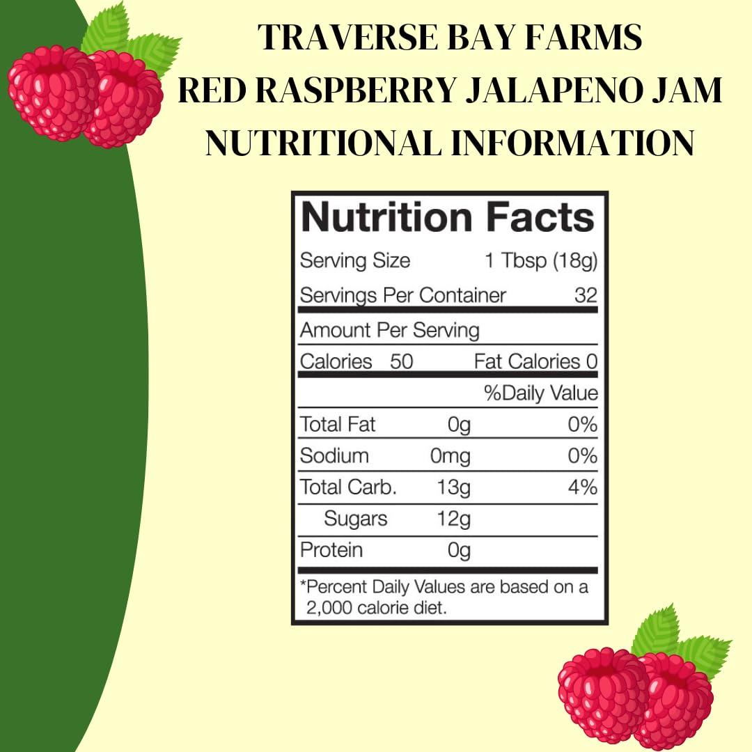 Red Raspberry Jalapeno Jam - 15 oz.