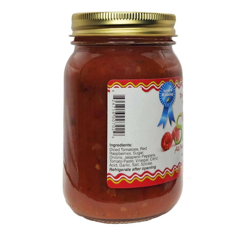 Red Raspberry Salsa - Medium, 16 oz