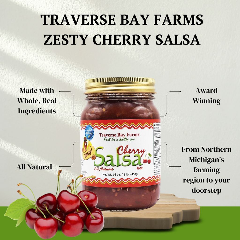 Cherry Salsa  - Zesty (spicy but not too hot!), 16 oz