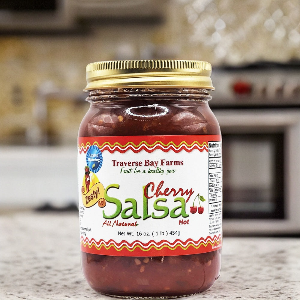 Cherry Salsa  - Zesty (spicy but not too hot!), 16 oz
