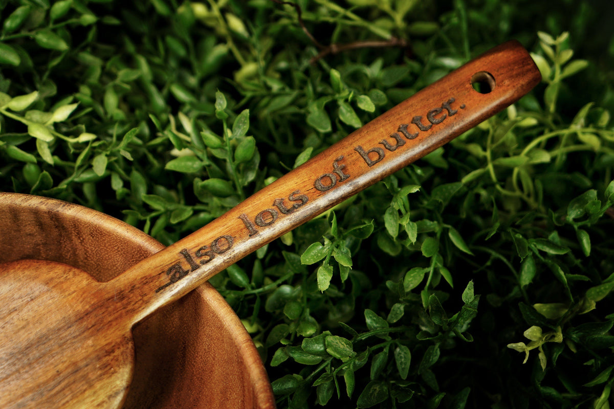 Personalized Wooden Acacia Spatula
